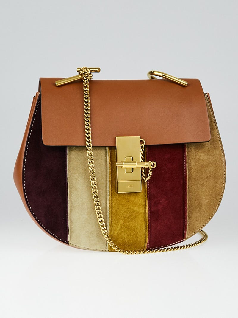 Chloe Beige Leather and Suede Small Nile Bracelet Bag - Yoogi's Closet