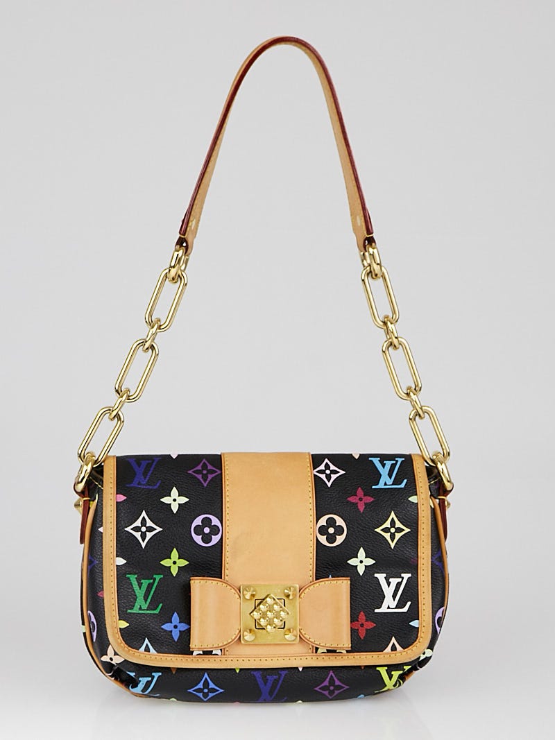 Louis Vuitton Black Monogram Leather Very Chain Bag - Yoogi's Closet