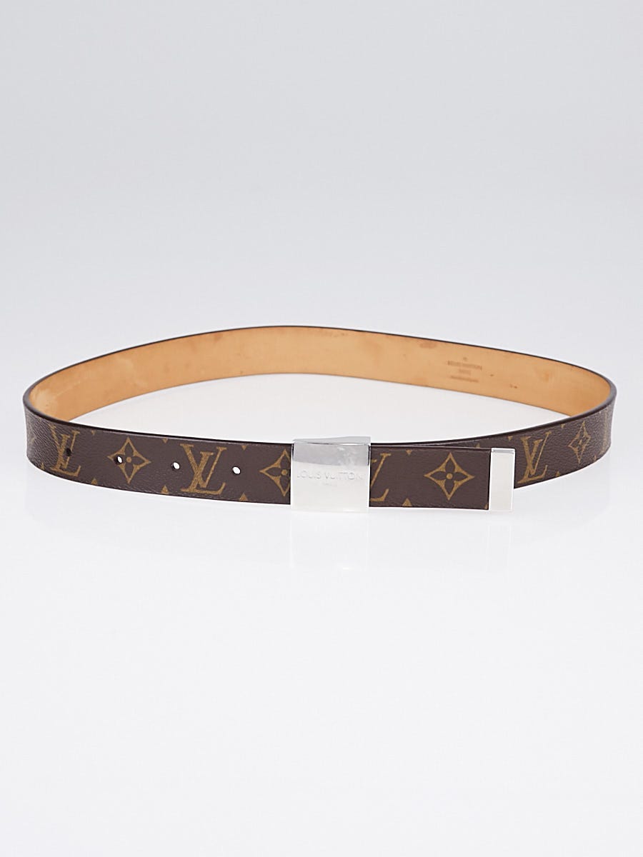 Louis Vuitton Monogram Canvas and Silvertone Square Necklace