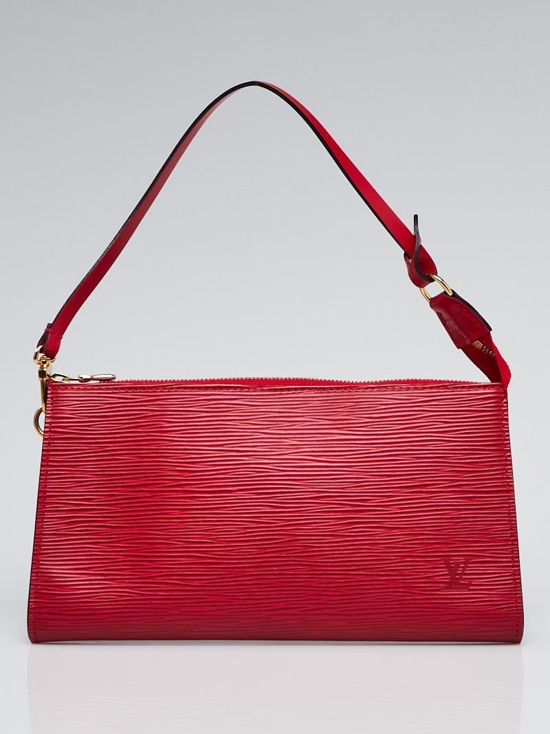Louis Vuitton Rouge Epi Leather Pochette Accessories Louis Vuitton