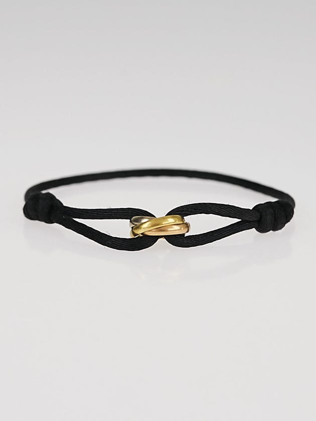 Cartier 18k Tri-Color Gold Trinity Cord Bracelet