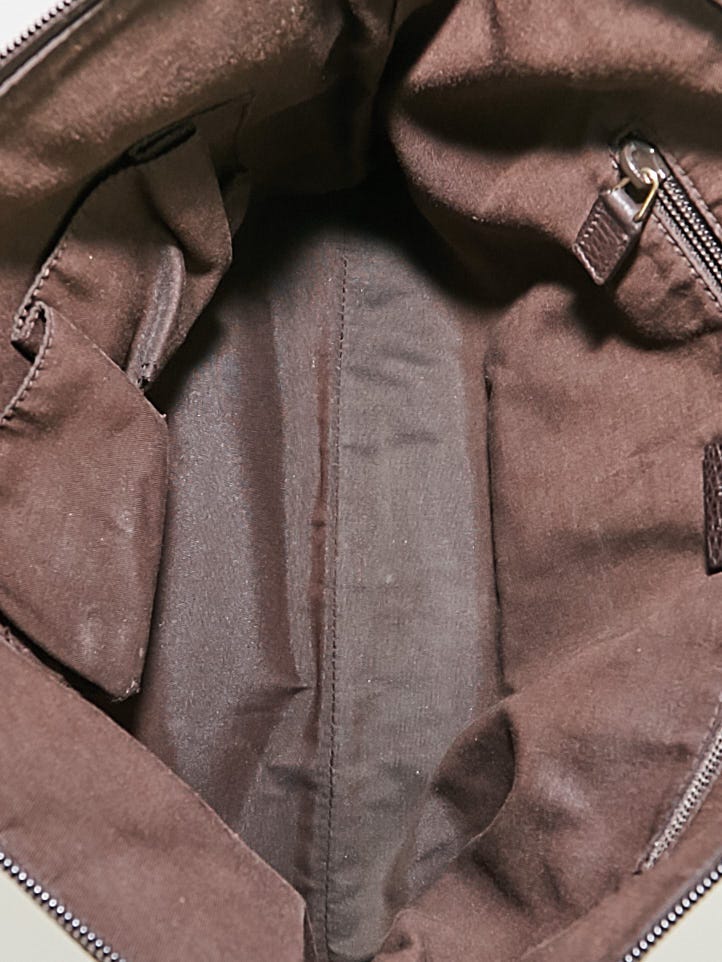 Gucci Brown GG Crystal Canvas Messenger Bag | Yoogi's Closet