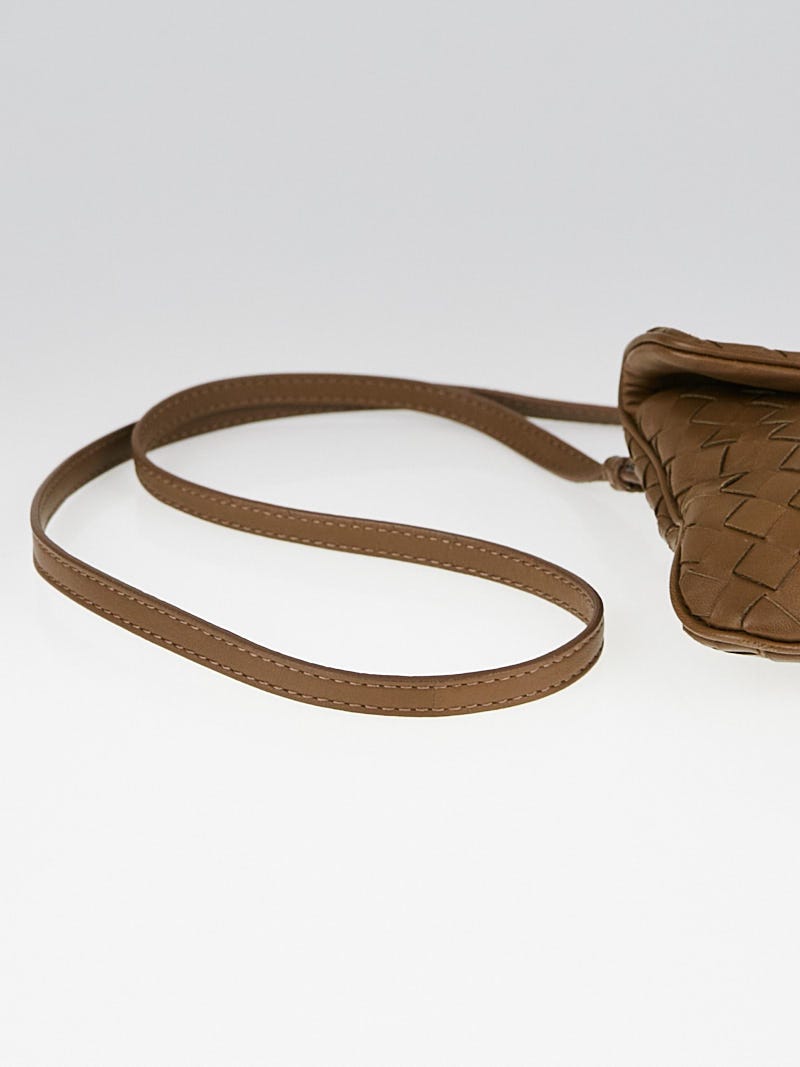 Bottega Veneta Brown Intrecciato Woven Nappa Leather Mini