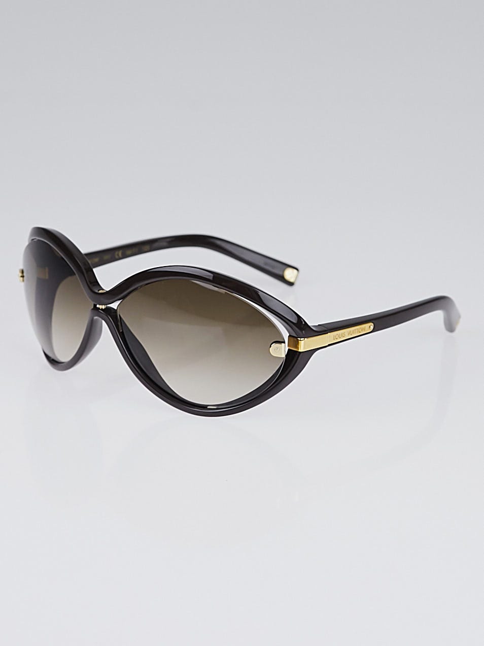 Auth+Louis+Vuitton+Sunglasses+Z0215U+Socoa+Damier+Brown+Metal+
