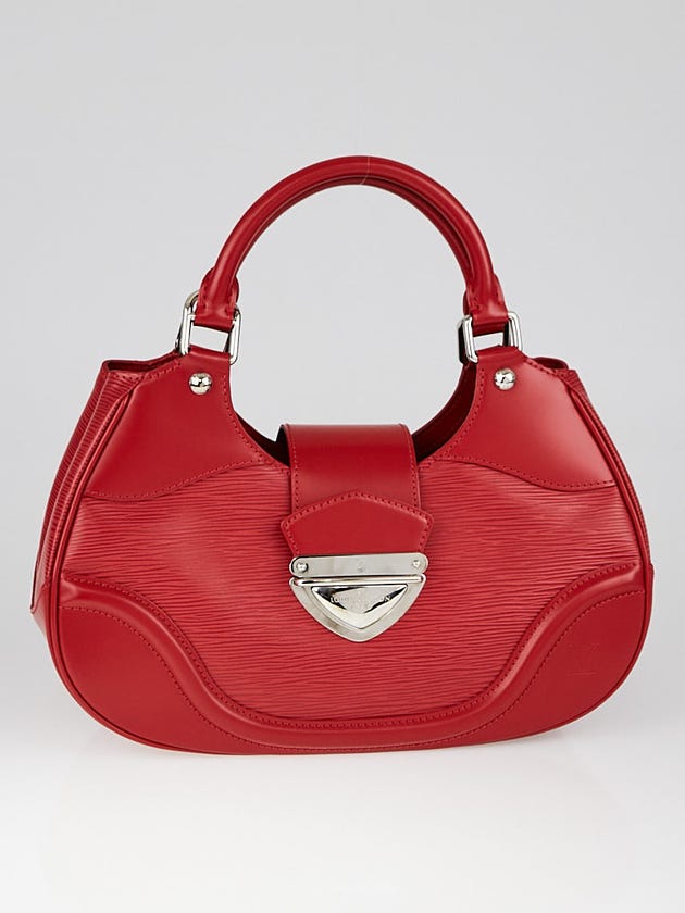 Louis Vuitton Rouge Epi Leather Sac Montaigne Bag
