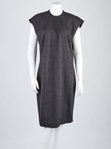Gucci Dark Grey Wool Dress Size 14/48