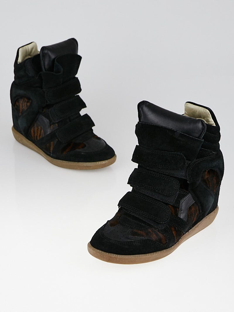 Sneaker hot sale wedges black