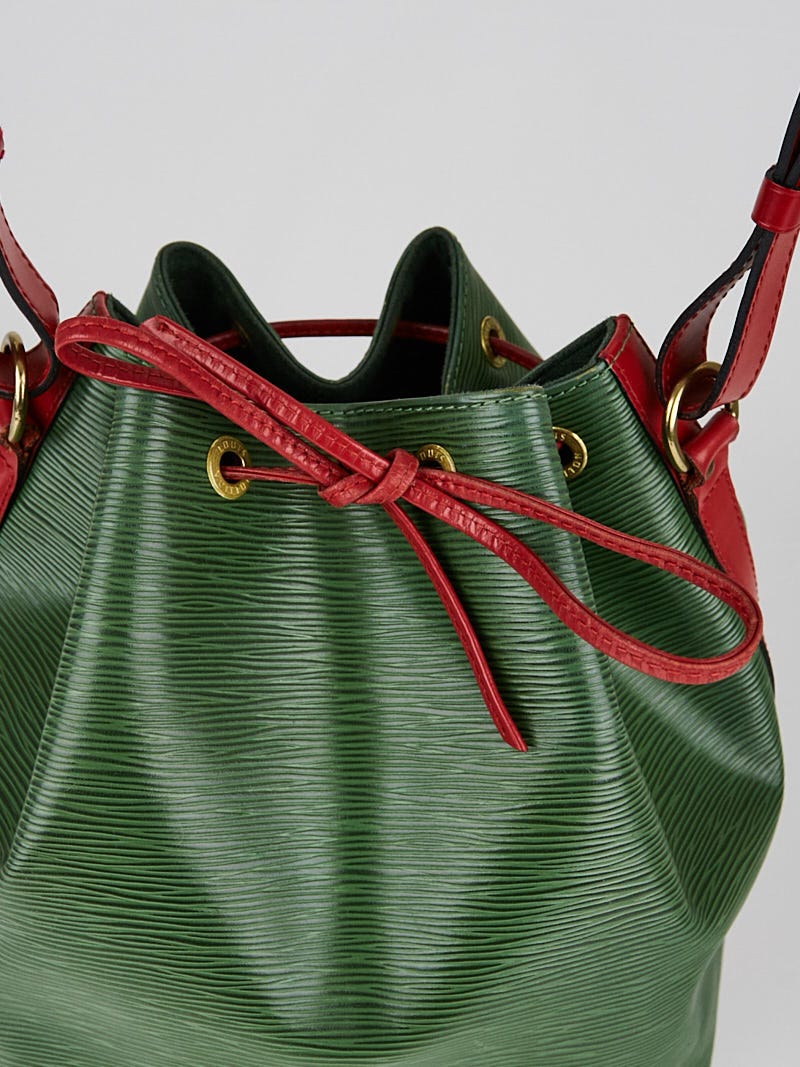 Louis Vuitton Borneo Green/Red Epi Leather Petite Noe Bag - Yoogi's Closet