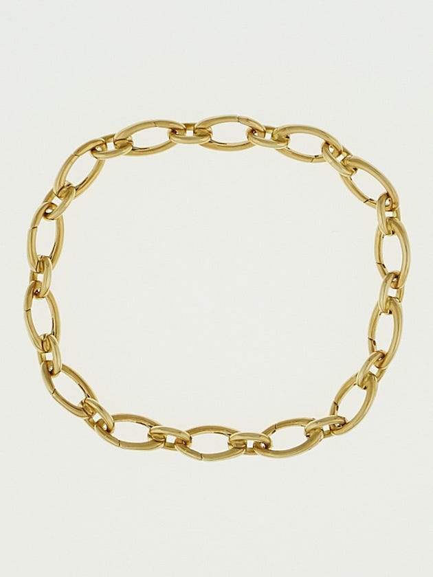 Tiffany & Co. 18k Yellow Gold Oval Clasping Link Bracelet