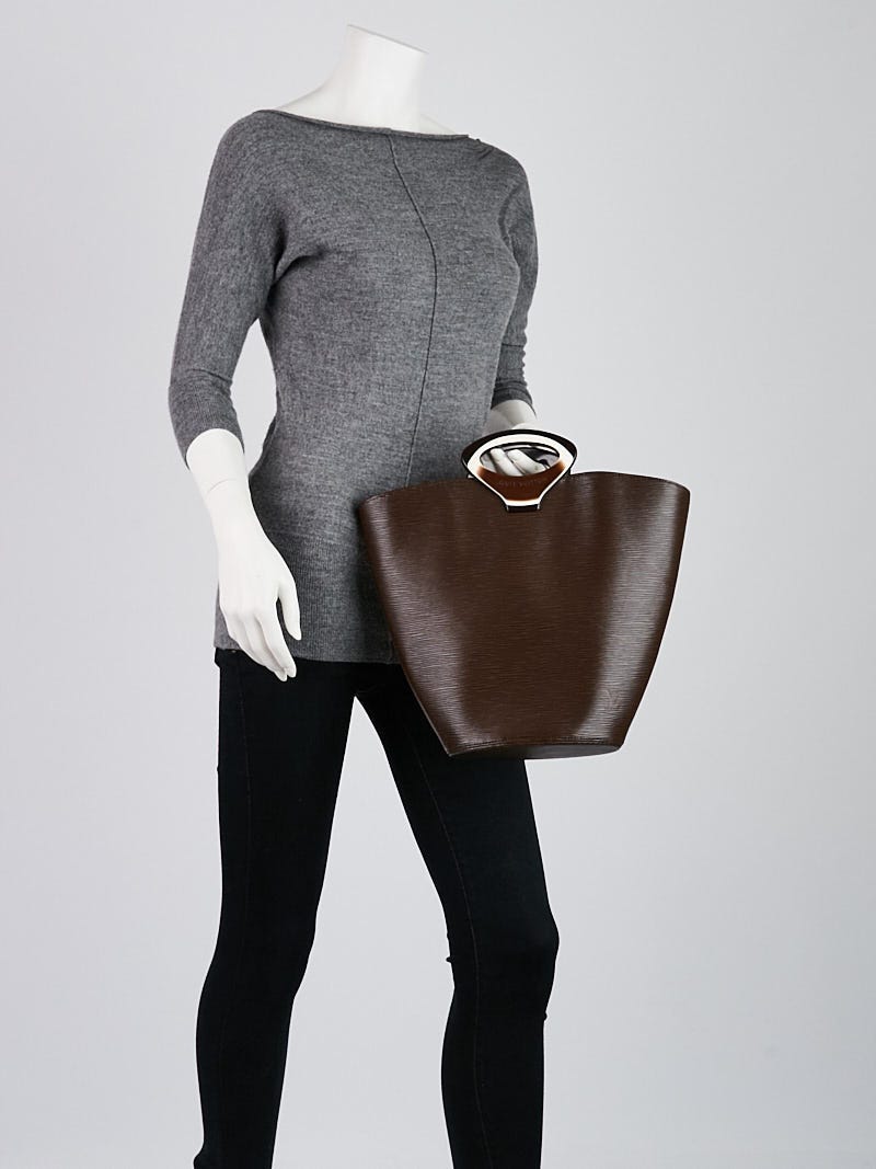 Louis Vuitton Brown Epi Leather Noctambule Tote Bag Handbag For