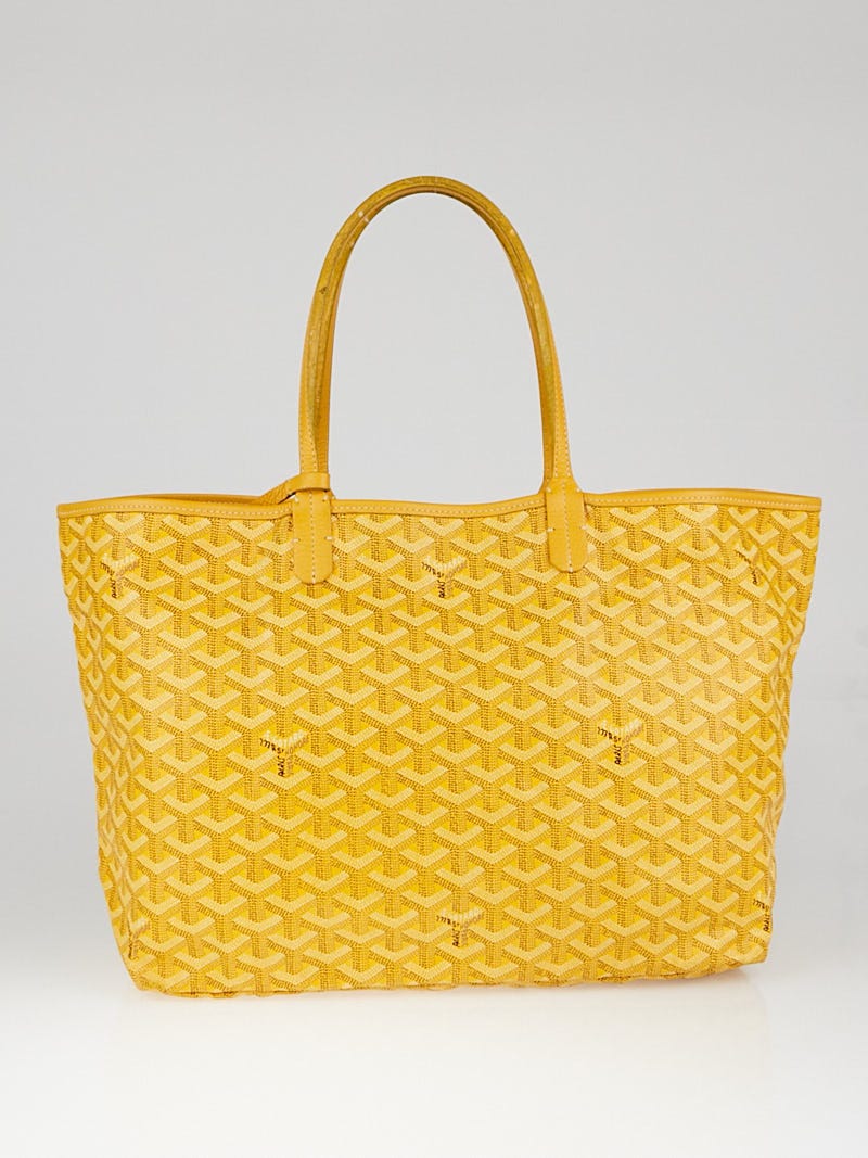 Authentic Goyard Saint Louis PM yellow tote with