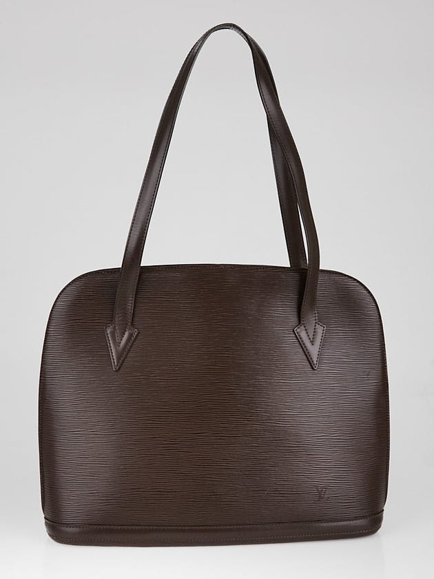 Louis Vuitton Moka Epi Leather Lussac Tote Bag