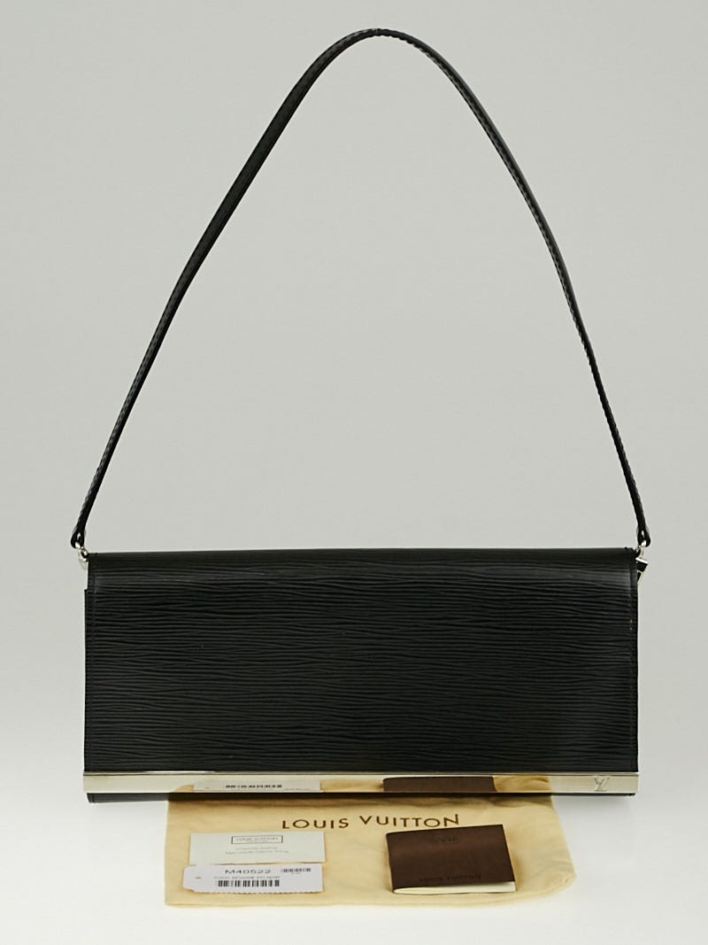 Louis Vuitton Black Epi Leather Sevigne Clutch Bag - Yoogi's Closet