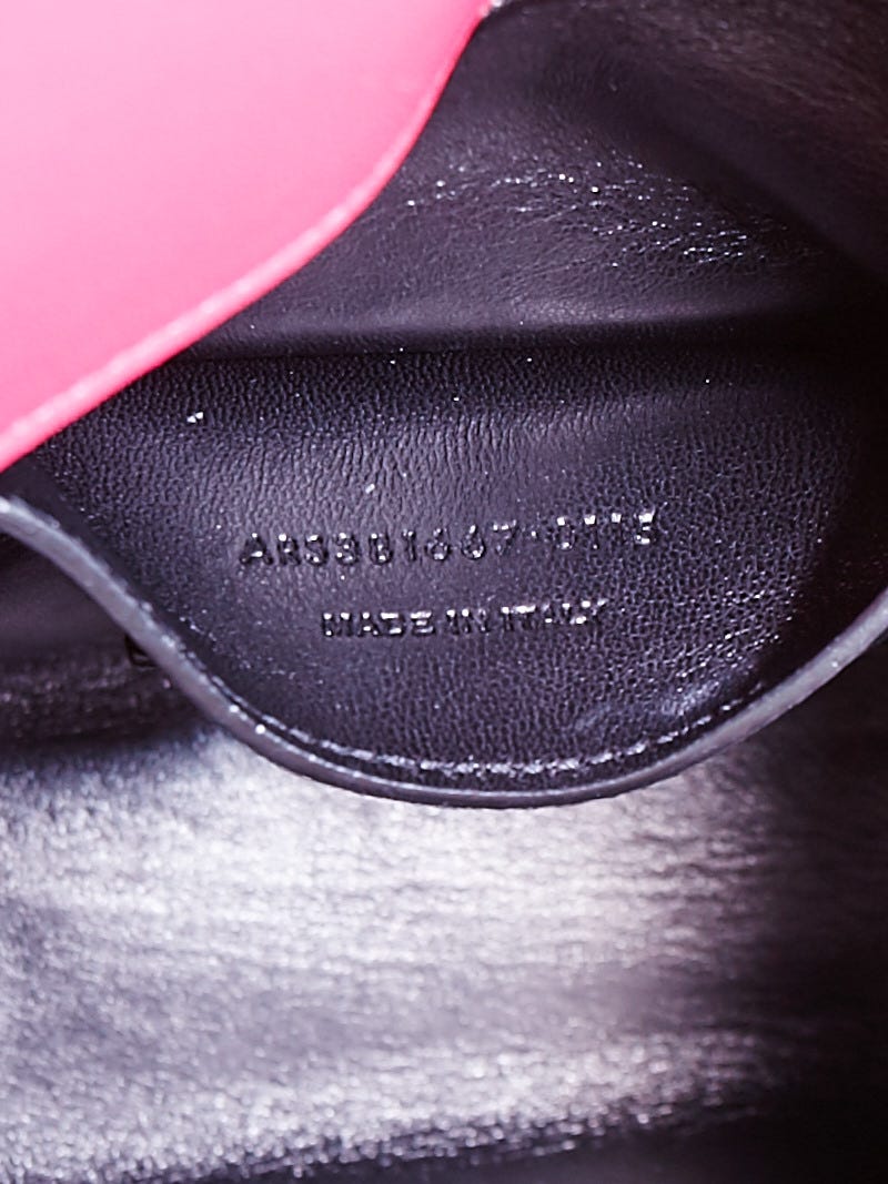 Yves Saint Laurent Bubblegum Chevron Quilted Lambskin Leather