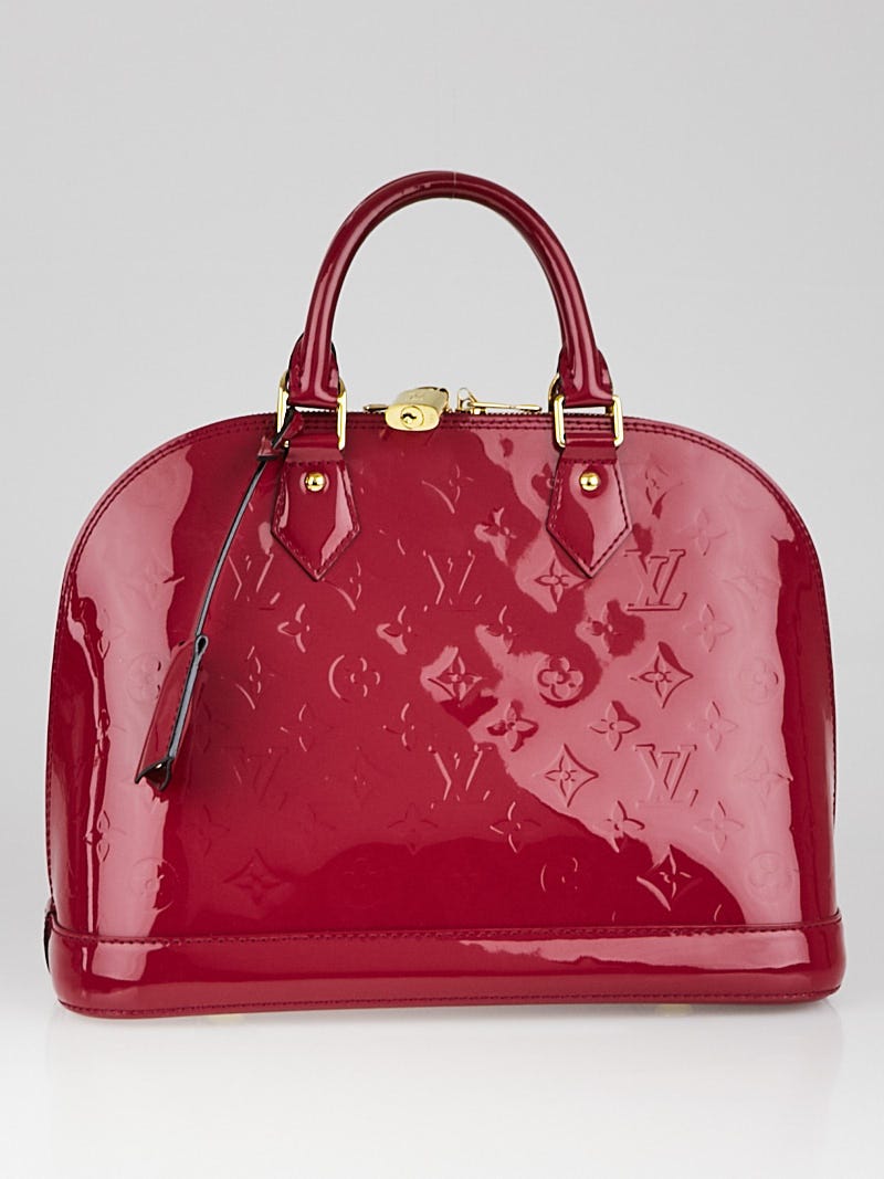 Louis Vuitton Alma PM Monogram Hot Pink Vernis Leather Bag