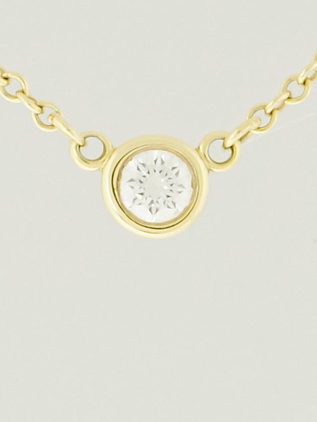 Tiffany & Co. 18k Yellow Gold and Diamond Elsa Peretti Diamonds-by-the-Yard Pendant