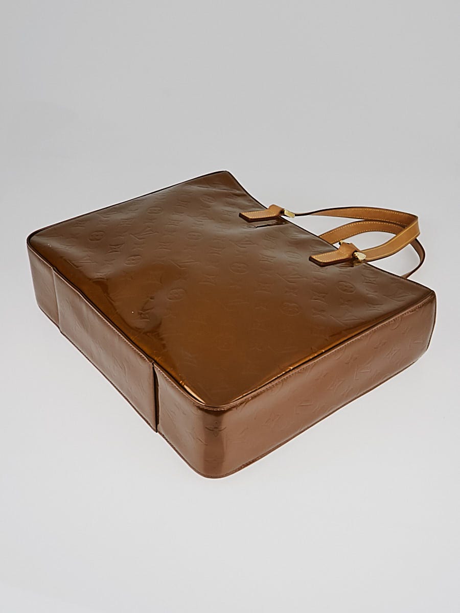 Louis Vuitton Bronze Monogram Vernis Columbus Zip Tote bag Leather  ref.297839 - Joli Closet