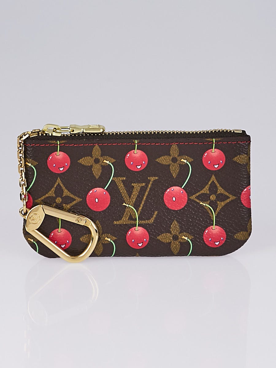 Louis Vuitton x Takashi Murakami Cherry Pochette Cles Monogram key coin  purse