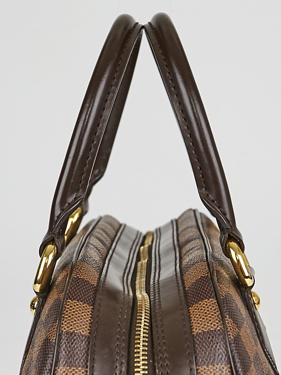 Louis Vuitton Duomo Damier Ebene Handbag Satchel Women Brown Purse Tote LV  Gold