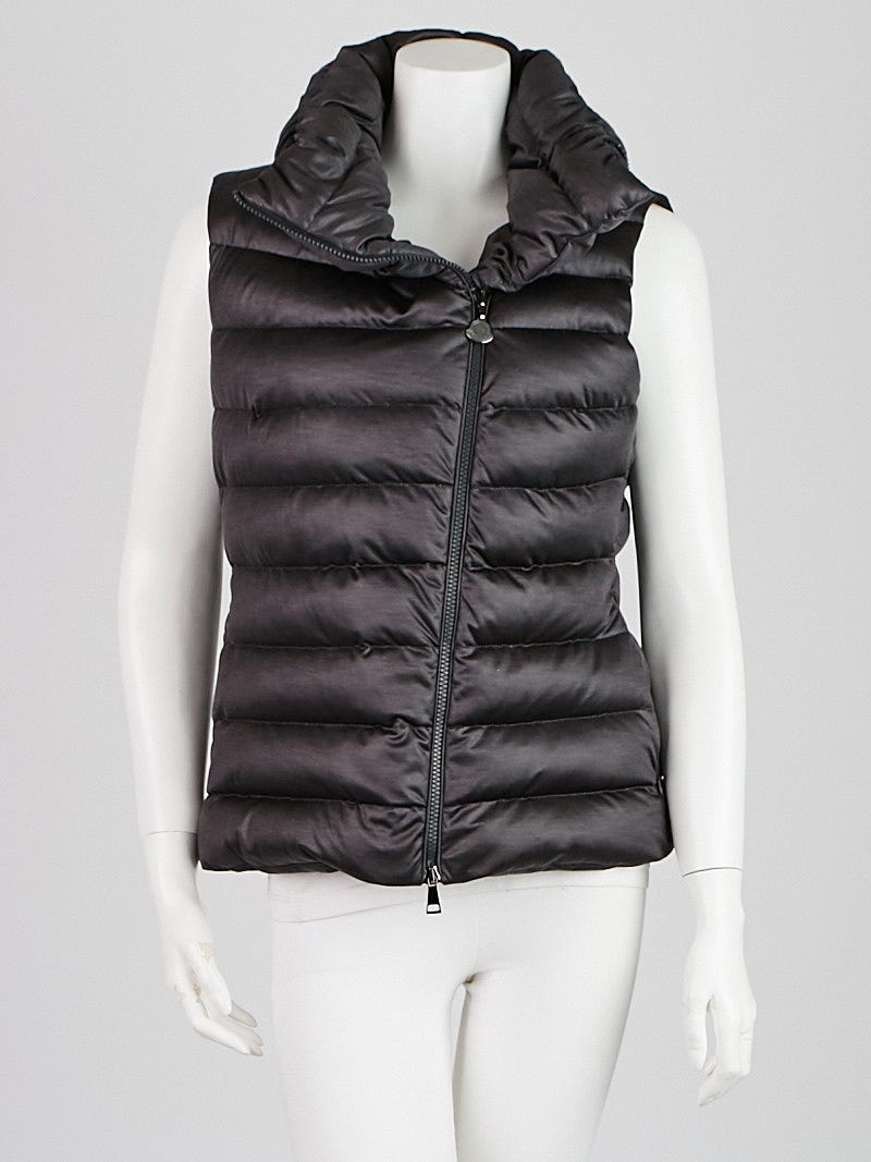Moncler Charcoal Polyester Down Vest 