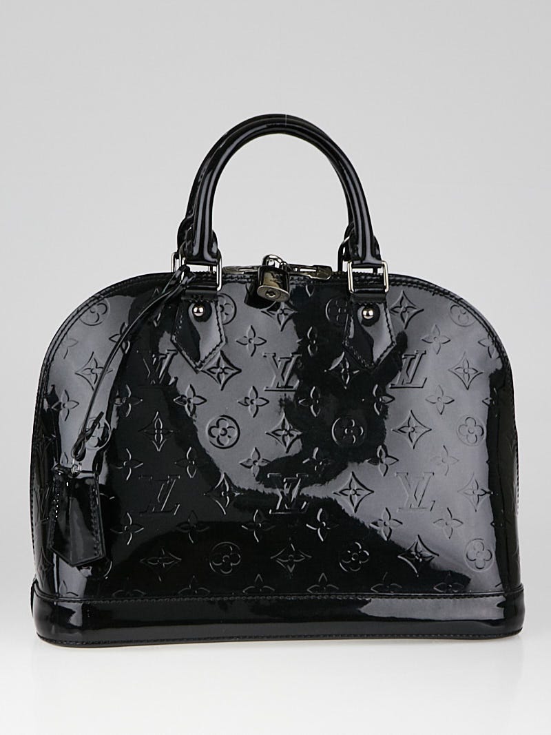 Louis Vuitton Black Magnetique Monogram Vernis Alma BB Bag - Yoogi's Closet