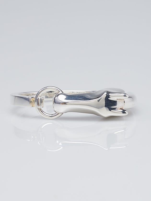 Hermes Sterling Silver Galop GM Bracelet