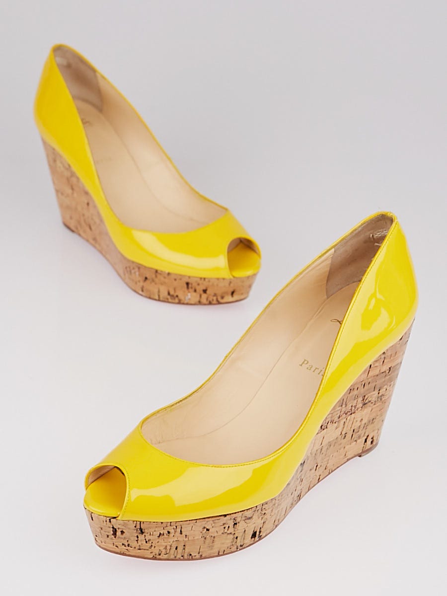 Yellow best sale cork wedges