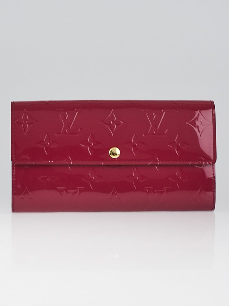 Louis Vuitton - Authenticated Sarah Wallet - Patent Leather Pink for Women, Very Good Condition