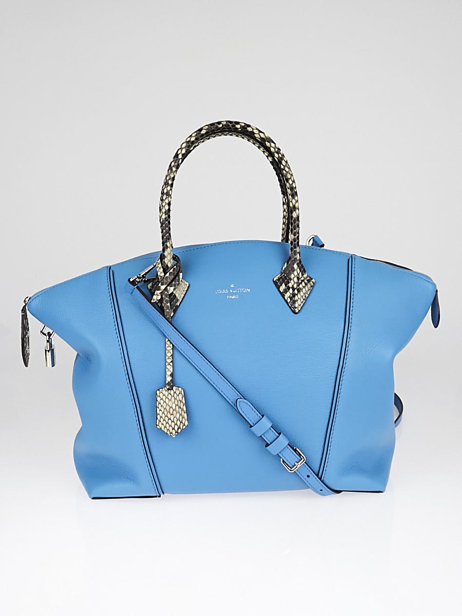 Louis Vuitton Light Blue Veau Cachemire Calfskin Leather and
