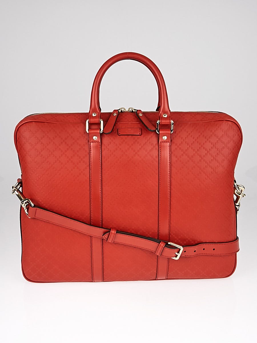 【GUCCI】BRIEFCASE◆795461FACU5 GUCCI Leather-Trimmed Monogrammed Coated-Canvas Briefcase