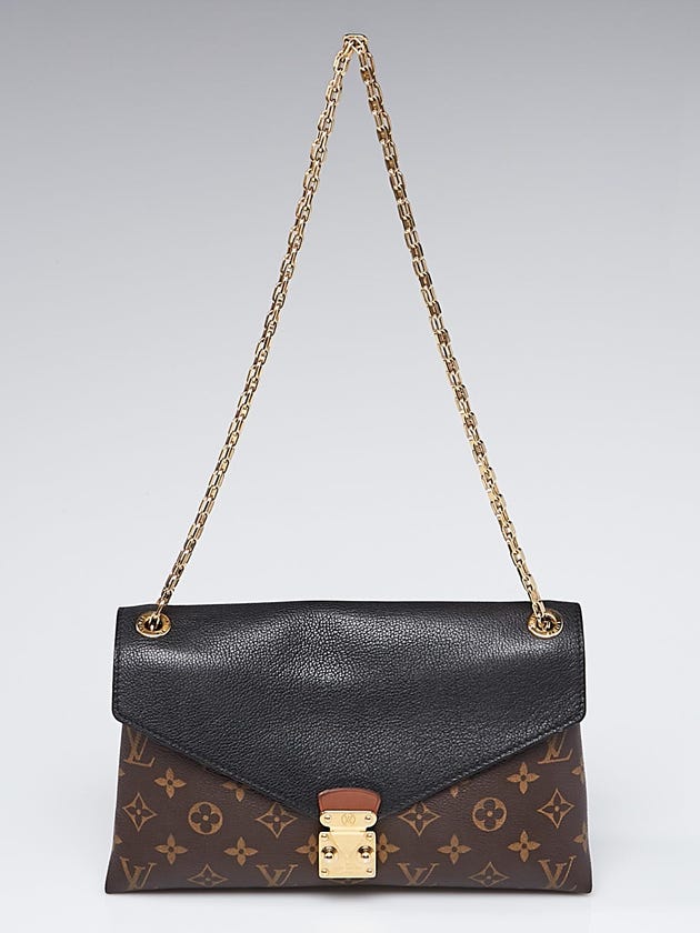 Louis Vuitton Black Monogram Canvas Pallas Chain Bag