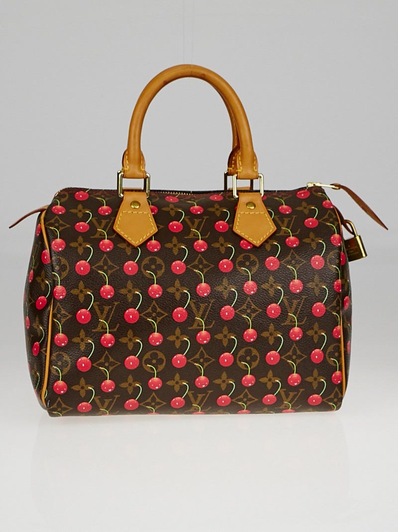 Louis Vuitton Limited Edition Takashi Murakami Cerises Speedy 25 Handbag,  2005.