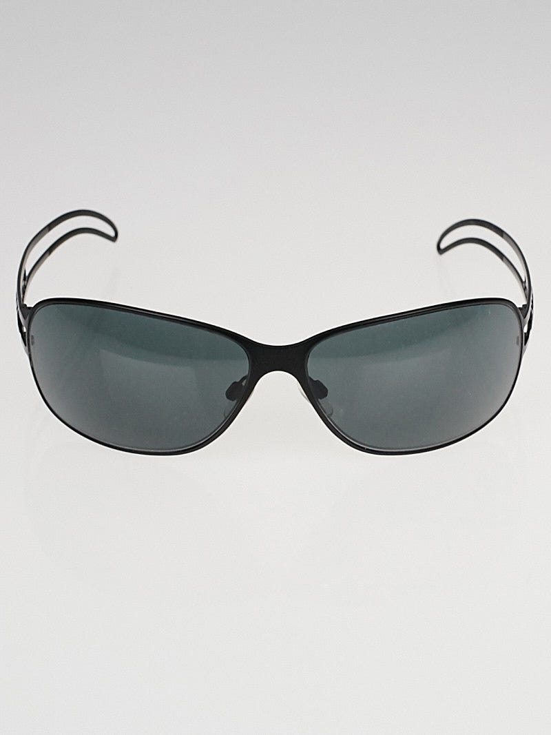 CHANEL, Accessories, Chanel Black Round Half Tinted Sunglasses S58 By  Karl Lagerfeld
