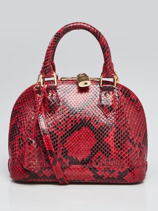 Louis Vuitton Piment Epi Leather Alma MM Bag - Yoogi's Closet