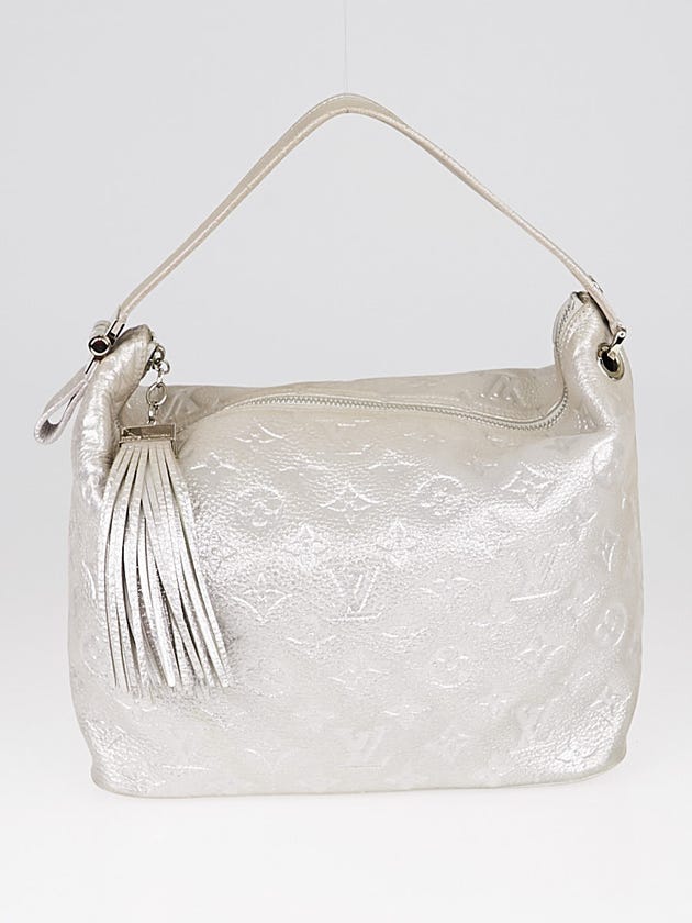 Louis Vuitton Limited Edition Silver Monogram Shimmer Halo Bag