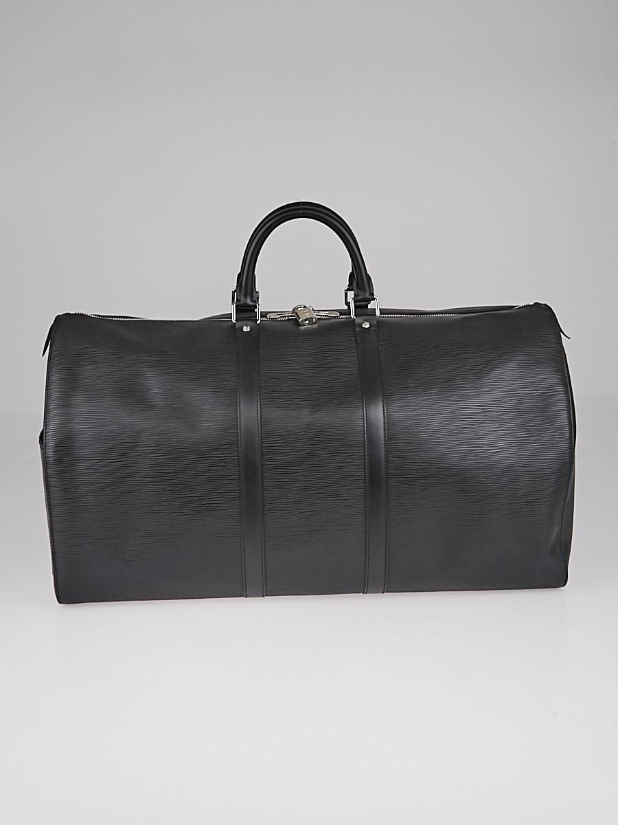 Louis Vuitton BLACK EPI LEATHER KEEPALL 55