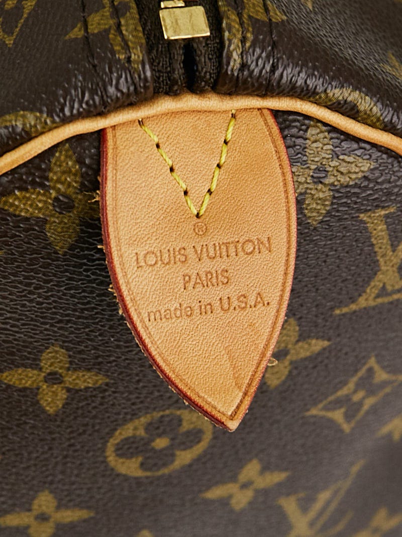 Louis Vuitton Speedy 30 Brown Cloth ref.502450 - Joli Closet