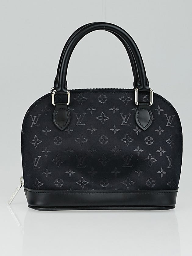 Louis Vuitton Black Monogram Satin Mini Alma Bag
