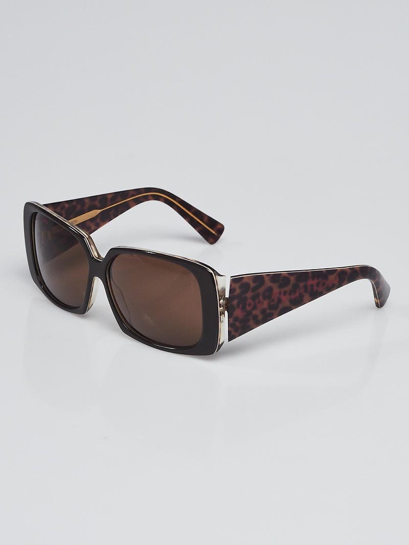 Louis Vuitton Brown Leopard Marquise Stephen Sprouse Sunglasses