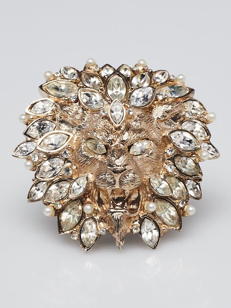 Louis Vuitton Flower Full Ring - Brass Cocktail Ring, Rings