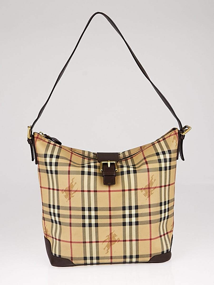 Burberry Haymarket Check Coated Canvas Tote Bag - Yoogi's Closet