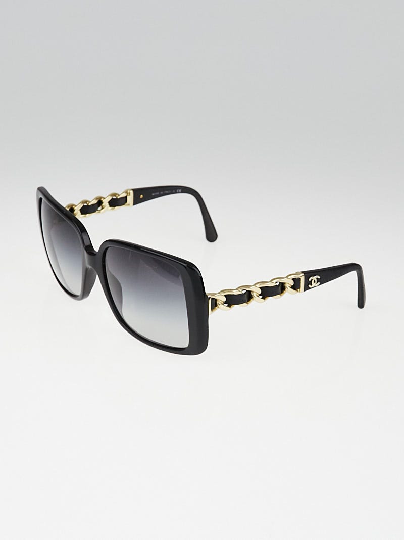 Chainlink Rectangular Sunglasses in Gold - Gucci