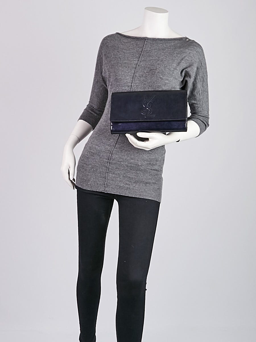 Yves Saint Laurent Dark Blue Patent Leather Belle de Jour