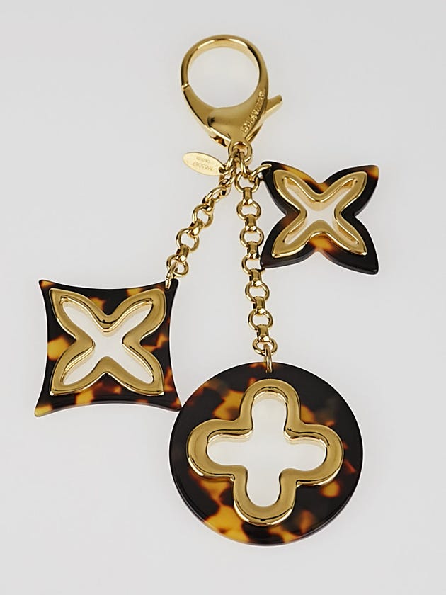 Louis Vuitton Tortoise Shell Resin Insolence Key Holder and Bag Charm