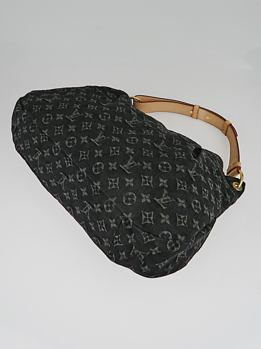 Louis Vuitton Monogram Denim Daily PM Shoulder Toy Hobo Bag Black Noir