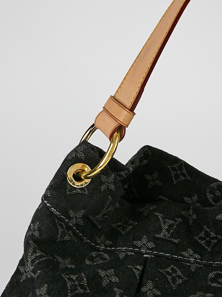 Louis Vuitton Monogram Denim Daily PM Shoulder Toy Hobo Bag Black
