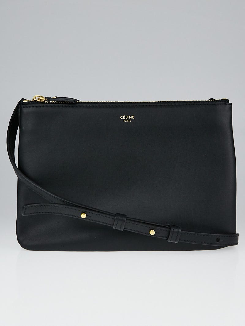 Celine Men's Cabas Leather Crossbody Bag Black main image 1