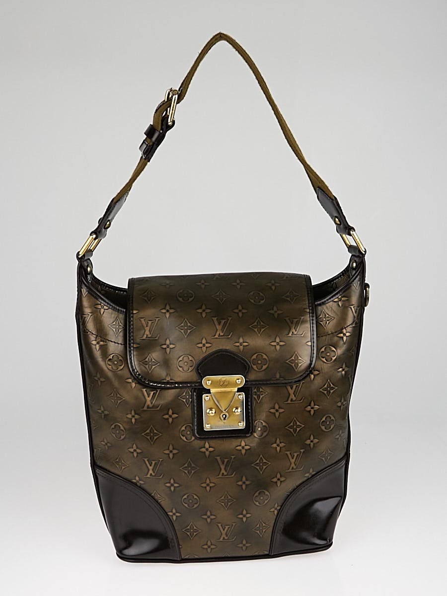 LOUIS VUITTON Limited Edition Bronze Monogram Embossed Leather