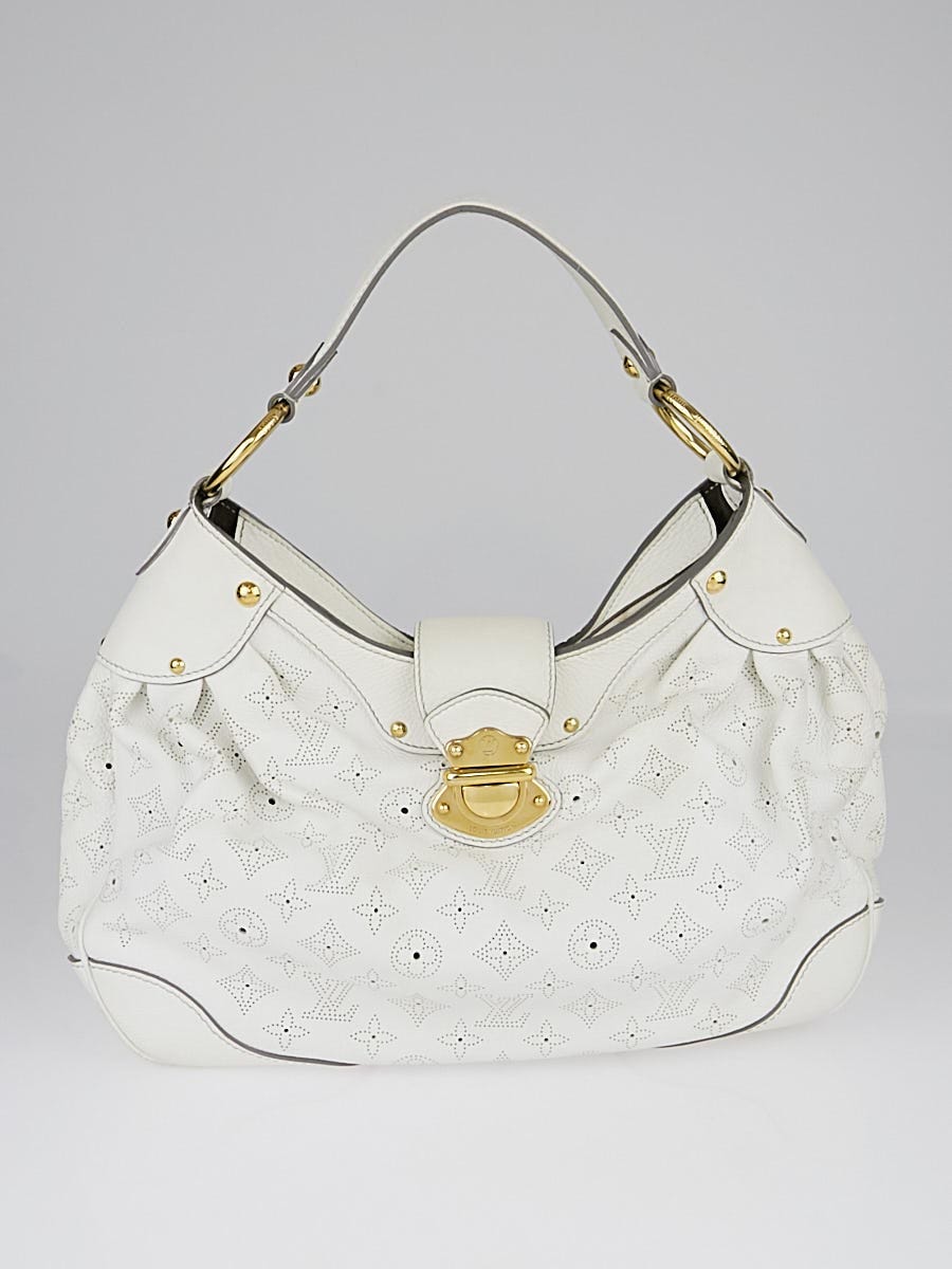 Louis Vuitton - Authenticated Mahina Handbag - Leather White for Women, Good Condition