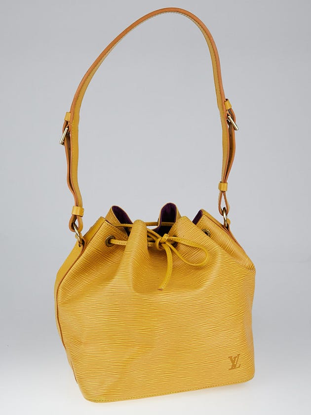 Louis Vuitton Tassil Yellow Epi Leather Petit Noe Bag